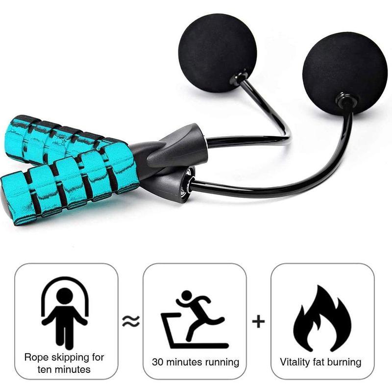 

Jump Rope Ropeless Skipping Rope Fitness Adjustable Weighted Ball Cordless Jump for Men Women Kids Boxing Training