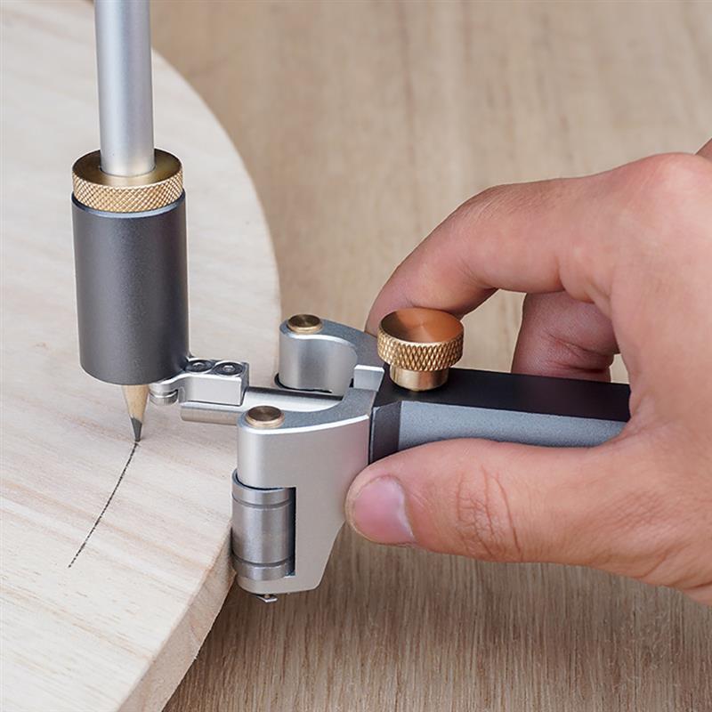 

Woodworking Drawing Measuring Gauge Linear Arc Dual-Purpose Scriber Scratch-Resistant Practical Parallel Line Drawing Tool