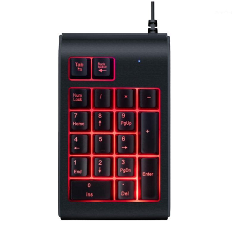 

Wired Keyboard, 3 Color LED Backlit 19 Key USB Mechanical Numeric Keyboard, for PC Laptop1