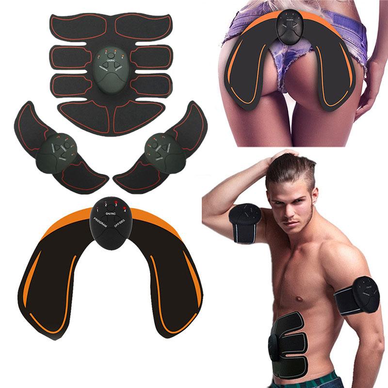 

EMS Abdominal Muscle Trainer Smart ABS Stimulator Sculpting Massager Pad Fitness Gym Arm Stickers Body Loss Slimming Fitness