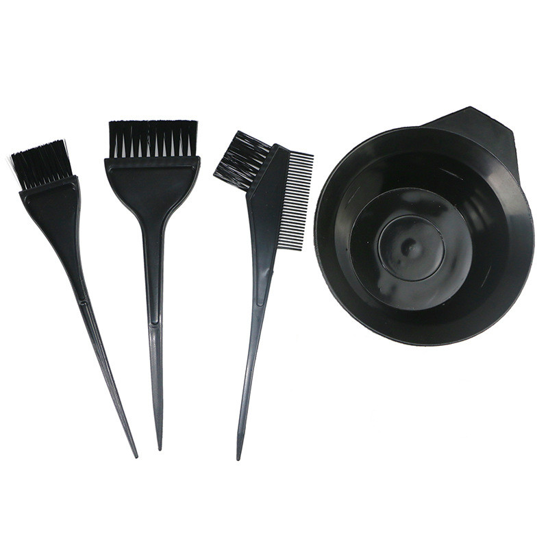 

4pcs Hair Color Dye Bowl Comb Brushes Tool Kit Hair Dyeing Tools Salon Hairdressing Styling Tint DIY Tool