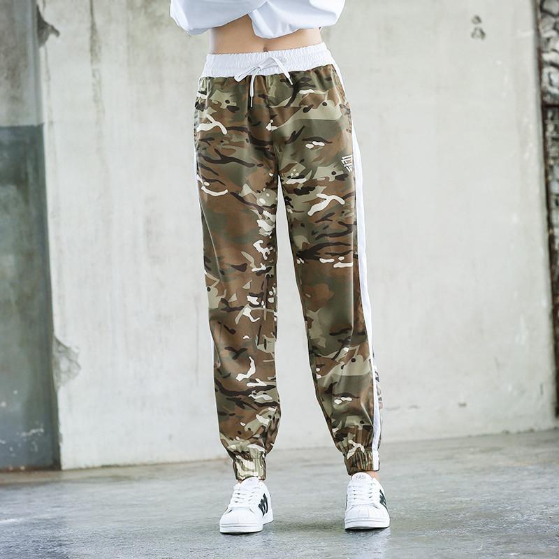 

Women' Camouflage Pants Camo Pants Cargo Trousers Running Jogger with Pocket Elastic Waist Casual Outdoor