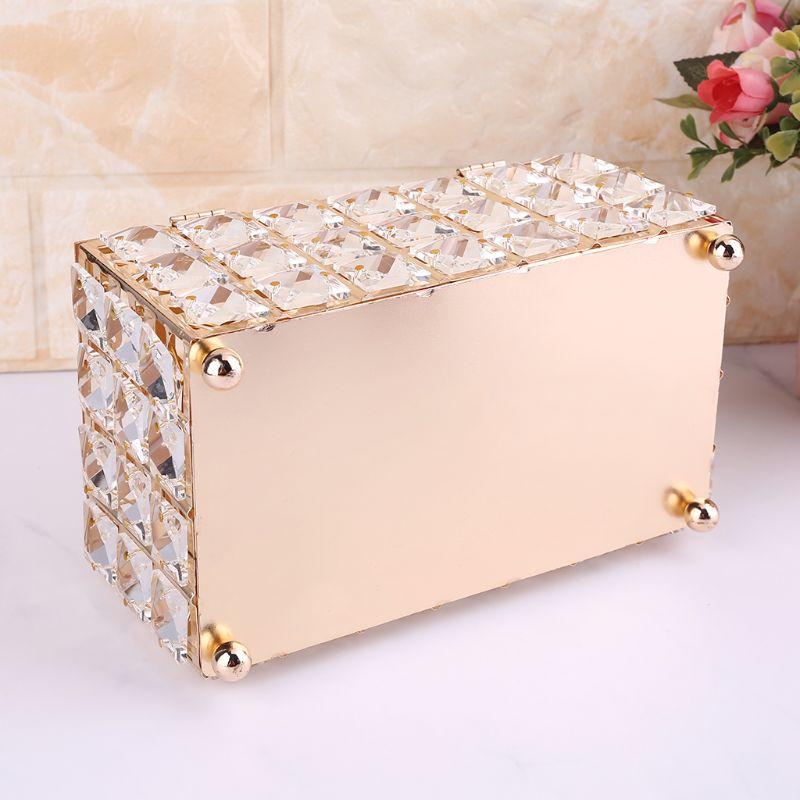 

Tissue Box Holder Crystal Cube Napkin Dispenser Bedroom Office Hotel Cafe Coffee 875A