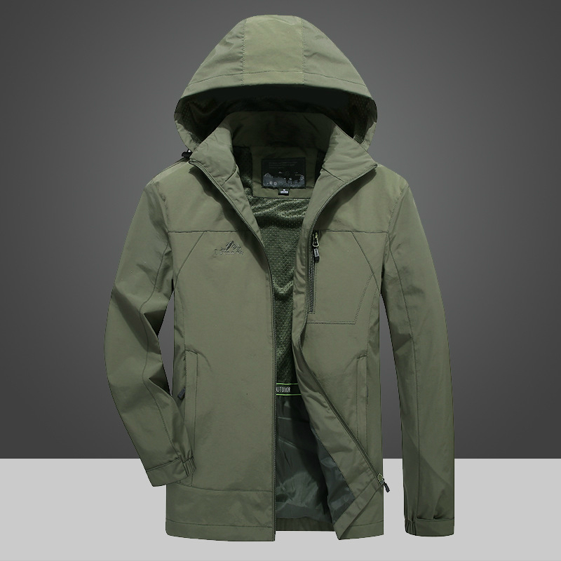 

Simple Warm 2020 Style Windproof and Waterproof Leisure Jackets Fashion Pure Color Riding Capture Man Cargo in the Open Air 67yn, Black