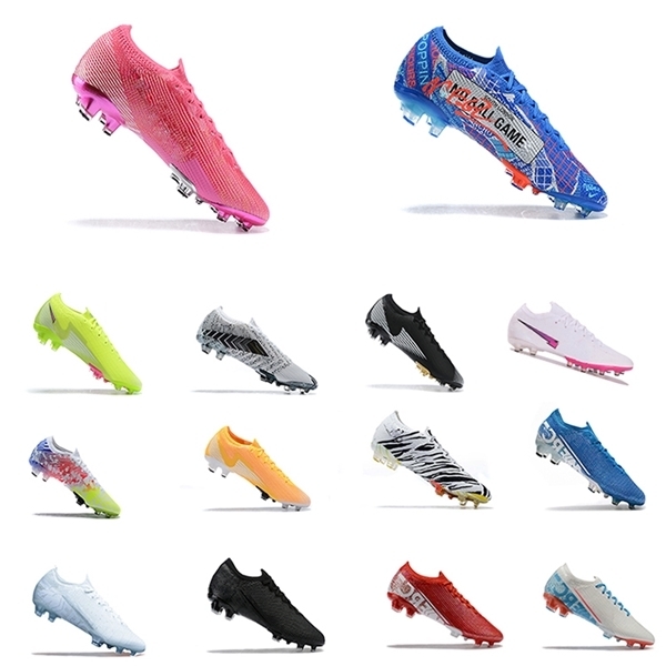 

Mbappe Rosa Mercurial Vapores 13 Elite FG Soccer Cleats Zebra Daybreak Pink Blast Flash Crimson Sancho SE11 Racer Blue Volt Football Shoe, Color 7