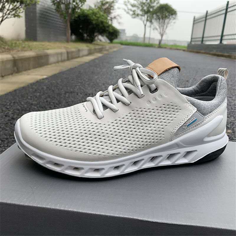 

Spikeless men's dwaterproof proof water comfort golf great athletic training track shoes tour, Regulation 124;grey section 124