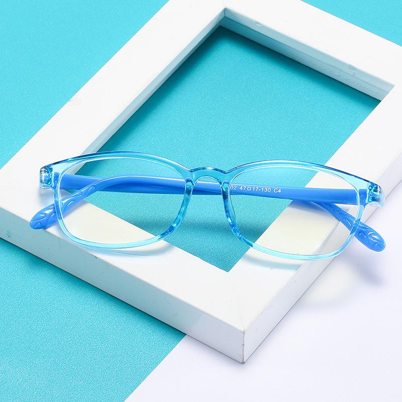 

2021 New Fashion Children Blue Light Proof Glasses Boys and Girls Flat Glasses Silicone Goggles Soft Comfortable Frame