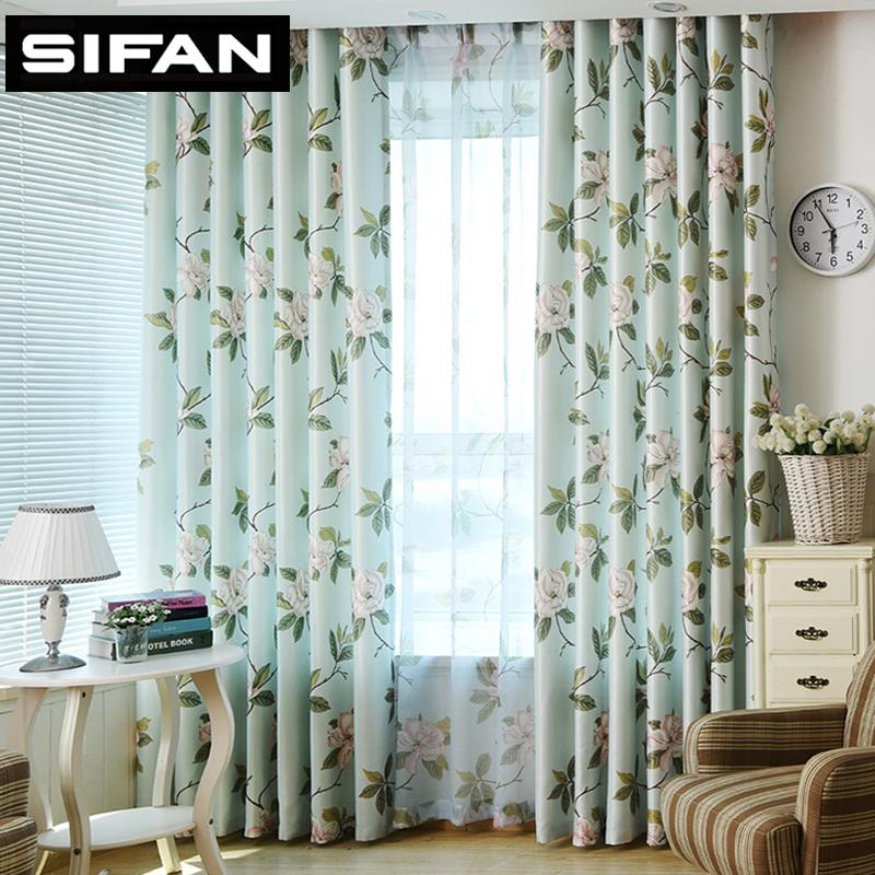 

Pink Floral Green Leaves Printed Window Curtains for Living Room Bedroomn Curtain for Girl Kids Room Princess Sheer, Color 1-tulle