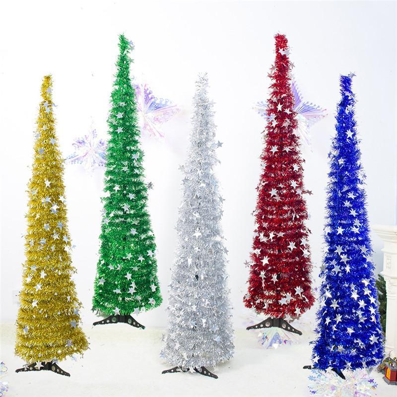 

Pentagram Pull Flower Christmas Tree Foldable Artificial Christmas Tree Holiday Party Decoration Supplies Home Decoration1