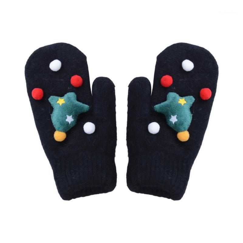 

New Fashion Women Ladies Gloves Soft Christmas Plush Winter Windproof Gloves Hand Wrist Warmer Mittens Black Pink Red White1