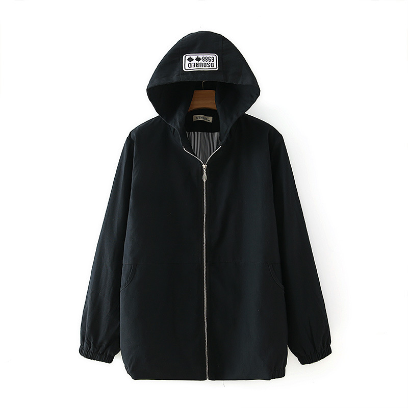 

2xl-5xl Plus Women's with Hoodies Big Solid Size to Line Spring Jackets Outerwear Pds5, Green