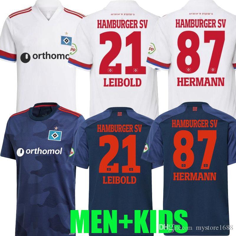 

2020 2021 Hamburger SV Soccer Jerseys home away Kittel LEIBOLD Dudziak Terodde 20 21 Hamburger camisas de futebol mens kids football shirts