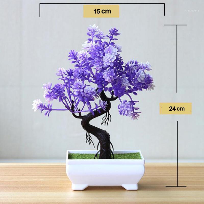 

Colorful Artificial Plants Bonsai Small Tree Pot Plants Fake Tree For Home & Garden Decoration #031, A04