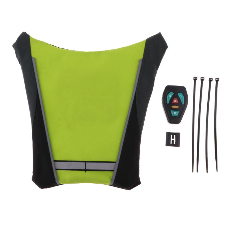 

Wireless LED Signal Light Vest Guiding Light Reflector Safety Warning Device