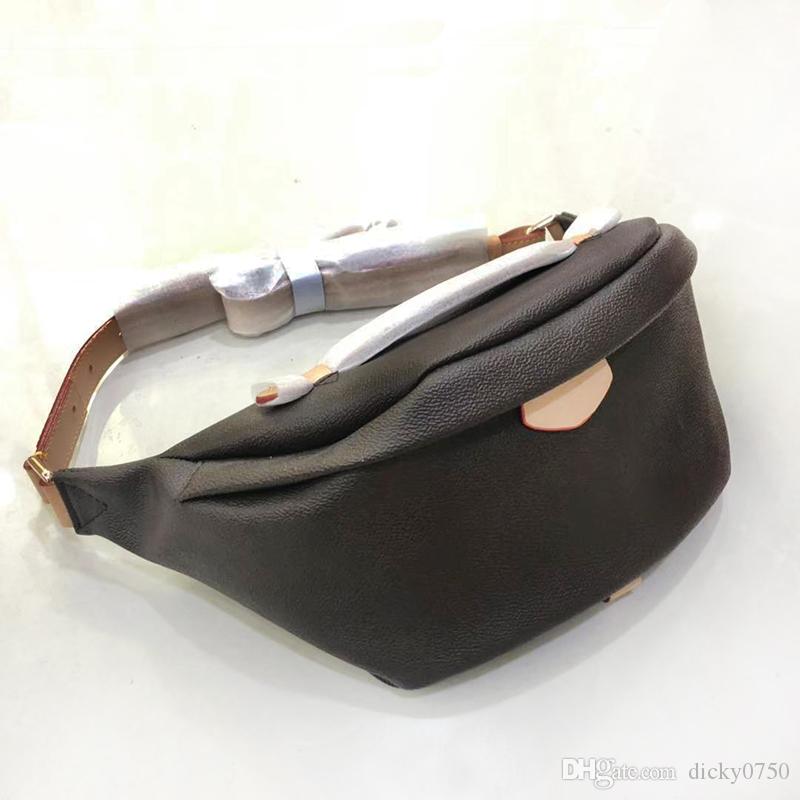 

Hot New Wholesale New Fashion Pu Leather Brown flower Handbags Women Bags Designer Fanny Packs Famous Waist Bags Handbag Lady Belt Chest bag