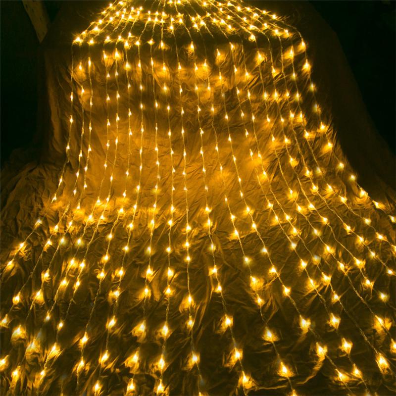 

Meteor Shower Rain String Light 3x3M 3x2M Waterfall Christmas Wedding Window Curtain Fairy Light String Icicle Garland