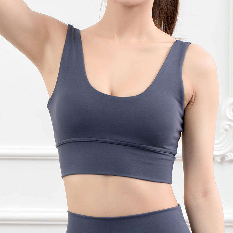 

2020 Women Sexy V-shape fitness sports underwear underwire Tops B-shape fitness sports underwear yoga suit bra fitness runningTops Brassie, Green