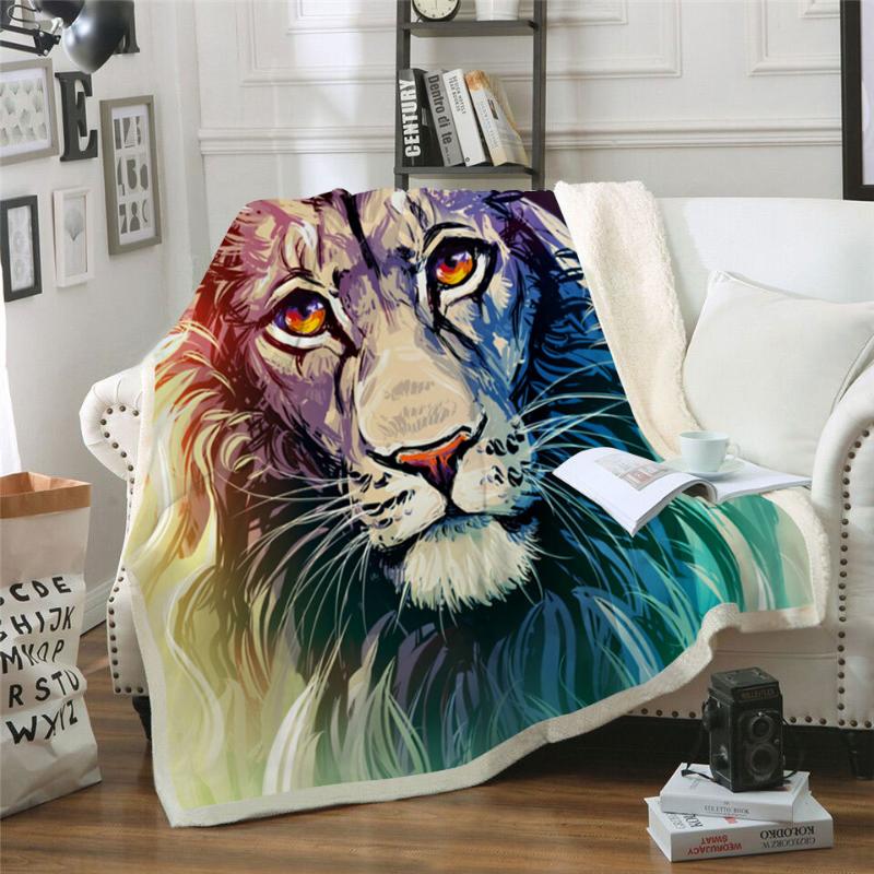 

Fleece Blanket 3D Print Variable Animals Soft Polyester Throw Blanket For Beds Sofa Thin Quilts Sherpa Bedspread