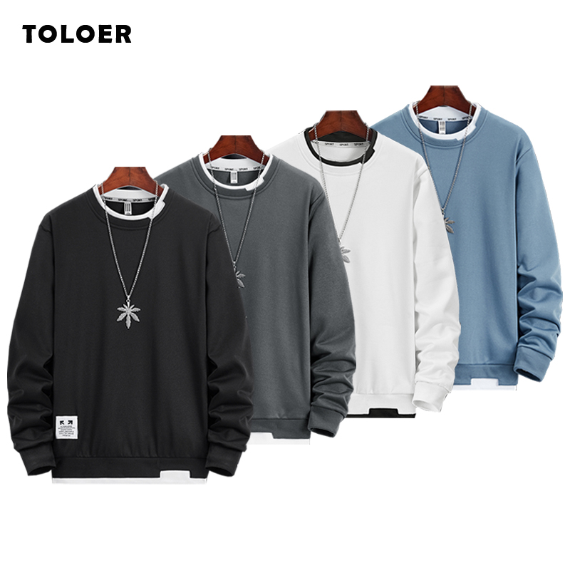 

Autumn Mens Sweatshirt O-Neck Long Sleeve Male Hoodies Solid Color Casual Hip-Hop Streetwear Men Pullover Trendy Fashion 2020, Ym9888 black