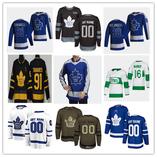 

2021 Toronto Maple Leafs Reverse Retro Hockey Jersey Jimmy VeseyJoe Thornton T.J. Brodie Auston Matthews John Tavares William Nylander Clark, Men-green-1