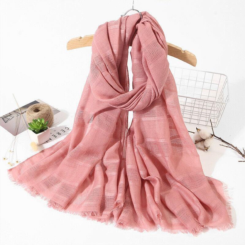 

Women Cotton linen Hijab Scarf Maxi Headscarf Womens Popular Muslim muffler Shawls Wraps Scarves1