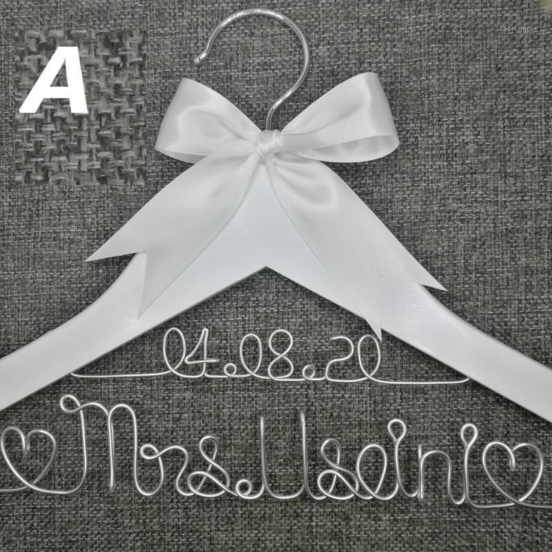 

Personalized Wedding Hanger, bridesmaid gifts, name hanger, brides hanger custom Bridal Gift white hanger1