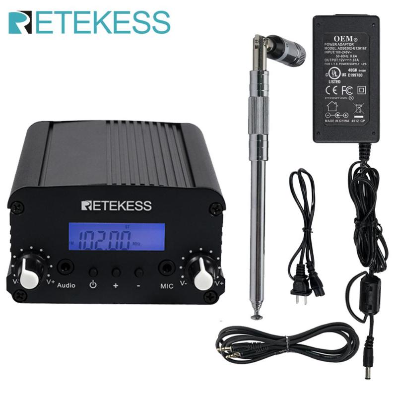 

Retekess TR509 Wireless FM Broadcast Transmitter Stereo Radio Station Campus Dual Mode For Drive-in Church Translation