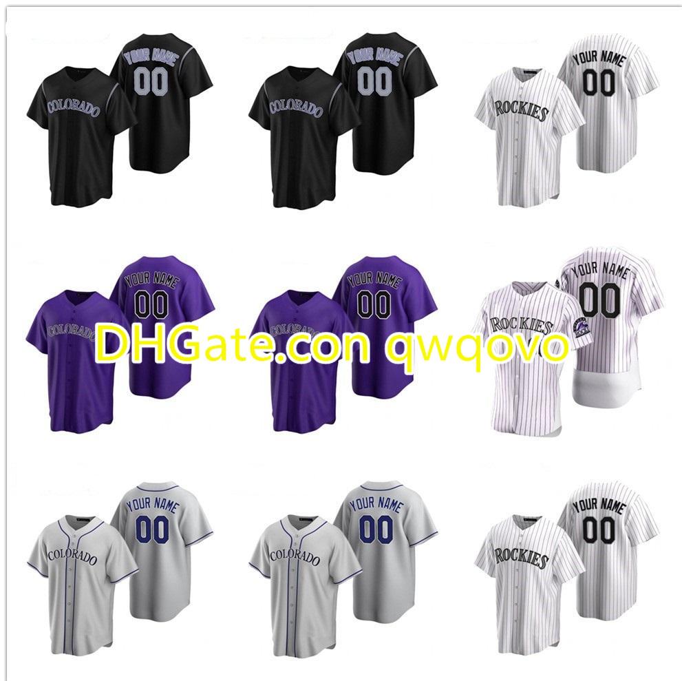 

2020 Colorado David Dahl Rockies Tony Wolters Bryan Shaw Carlos Estevez Todd Helton Jon Gray Antonio Senzatela Baseball Jerseys, Blue;black