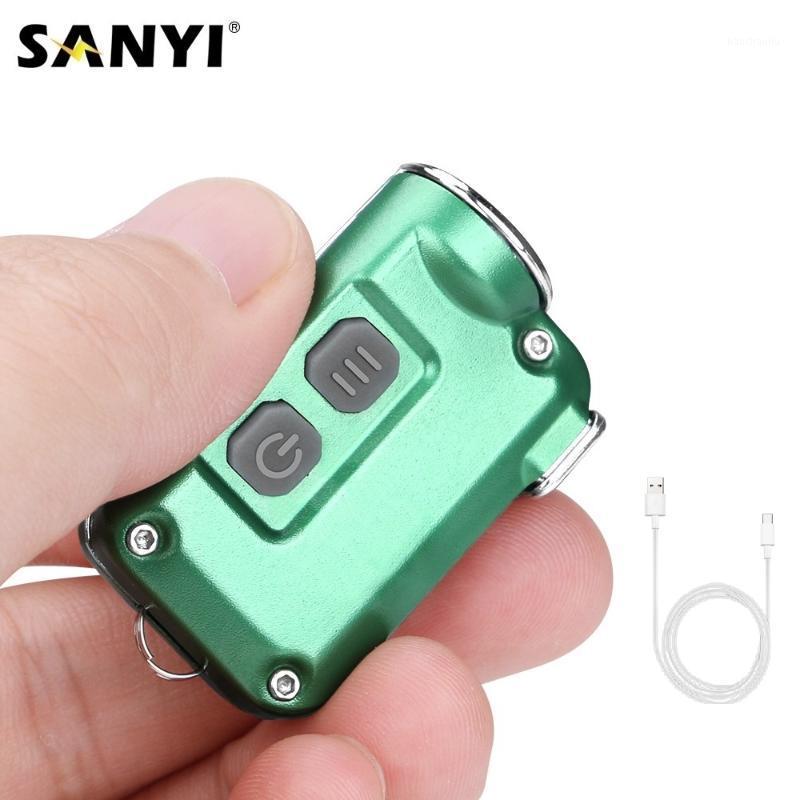 

Small Lantern Pocket Mini Dual Switch White LED Torch USB Rechargeable Lanterna Keychain Backpack Light with Battery1