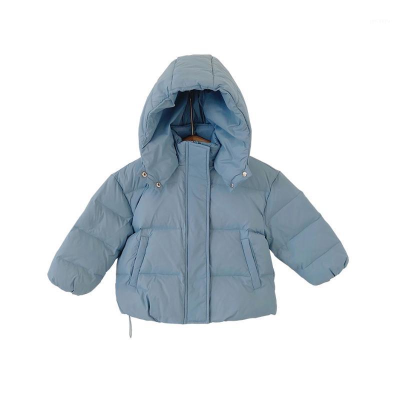 

7 Solid Colors Children's Clothing Hooded Down Jacket Winter Thicken Warm Clothes for Girls Boys1, Black
