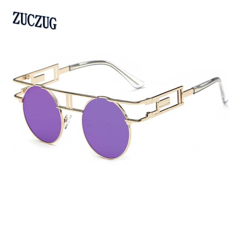

Unique Round Steampunk Sunglasses Women Retro Alloy Frame Sun Glasses for Women Brand Feminino Shades gafas
