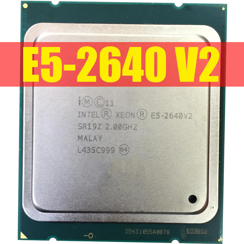 

Intel Xeon E5-2640 V2 CPU Eight Core CPU LGA2011 Server CPU 100% normal work Main Frequency