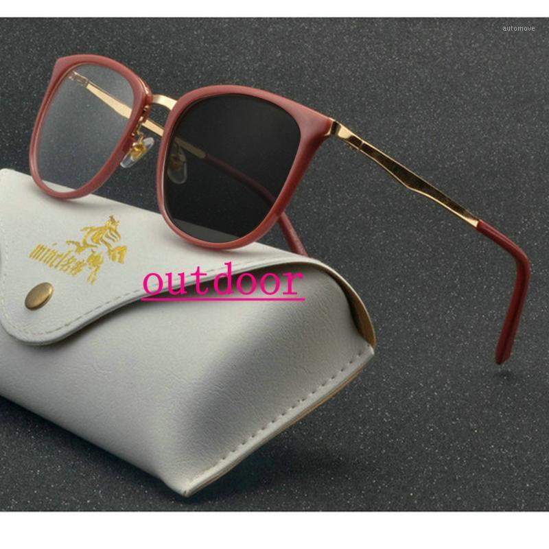 

Metal Full Frame Sun Photochromic Prescription Eyeglasses Men Vintage Women Square Nearsighted Glasses 0 -0.5 -0.75 -1.0 NX1