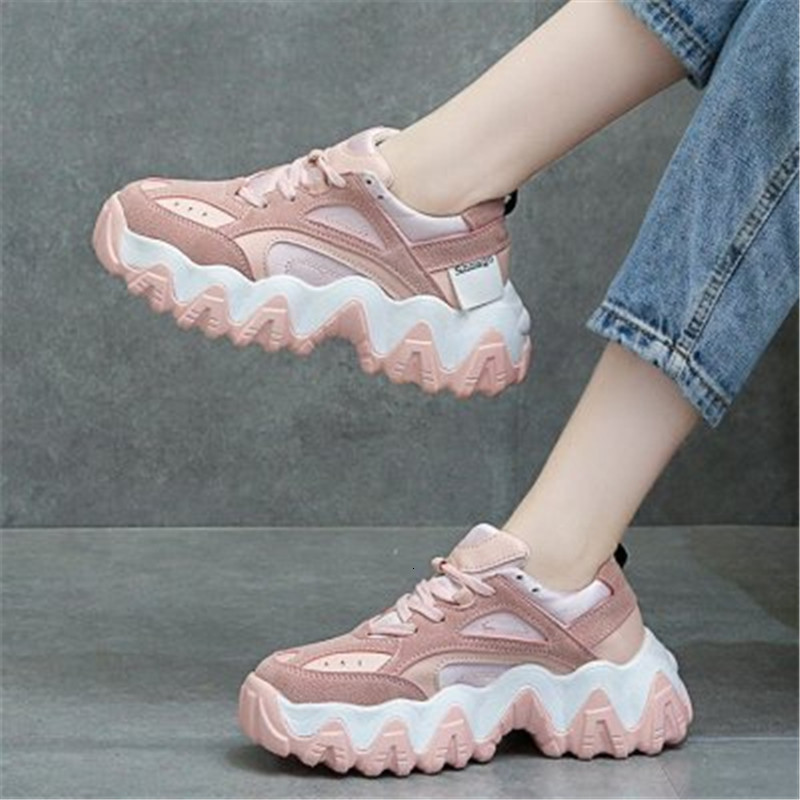 

2021 New Thick Women's Casual Fashion Father Femme Krasovki Basket Shoes 7FIQ