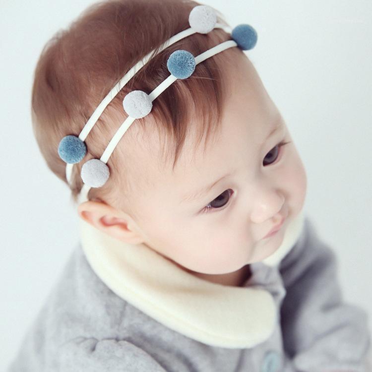 

Boutique 10pcs/2C Fashion Cute Color Balls Newborn Soft Hairbands Kawaii Solid Pom Pom Headbands Princess Hair Accessories1, Pink