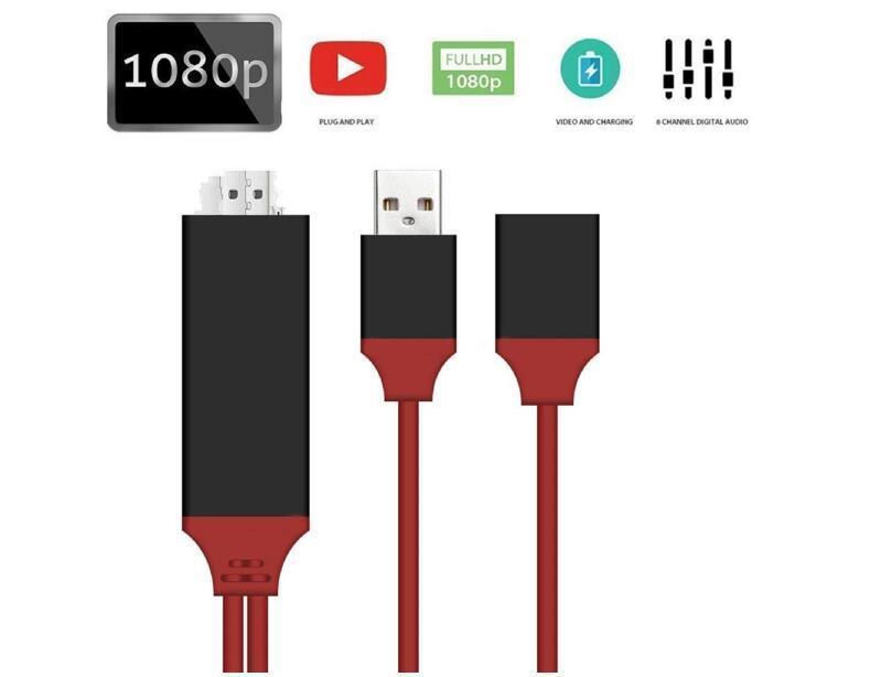 

Universal HDTV Cable PLUG AND PLAY HD HDTV TV Adapter Digital AV Cable Phone to TV USB 2.0 TO Type C Micro 1M