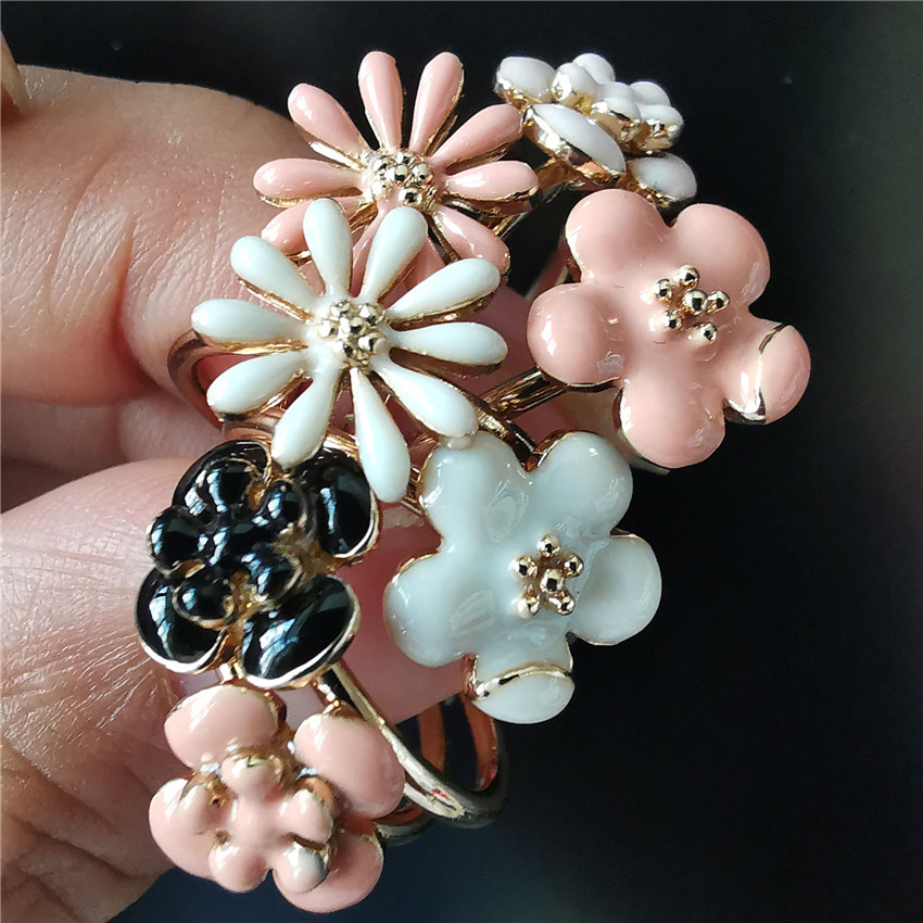 

Retro Style Floral Women Rings Wedding Engagement Ring Simple Floral Fashion Party Jewelry
