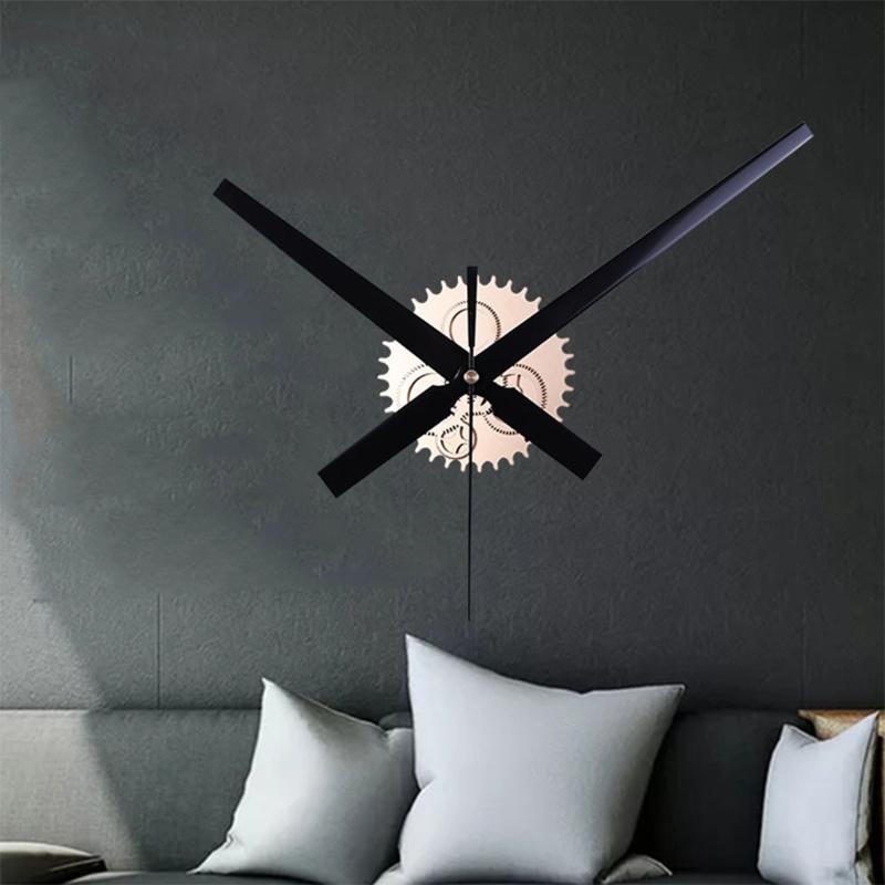 

Vintage DIY Mechanism Large Wall Clock Home Living Room Decoration Art Design
