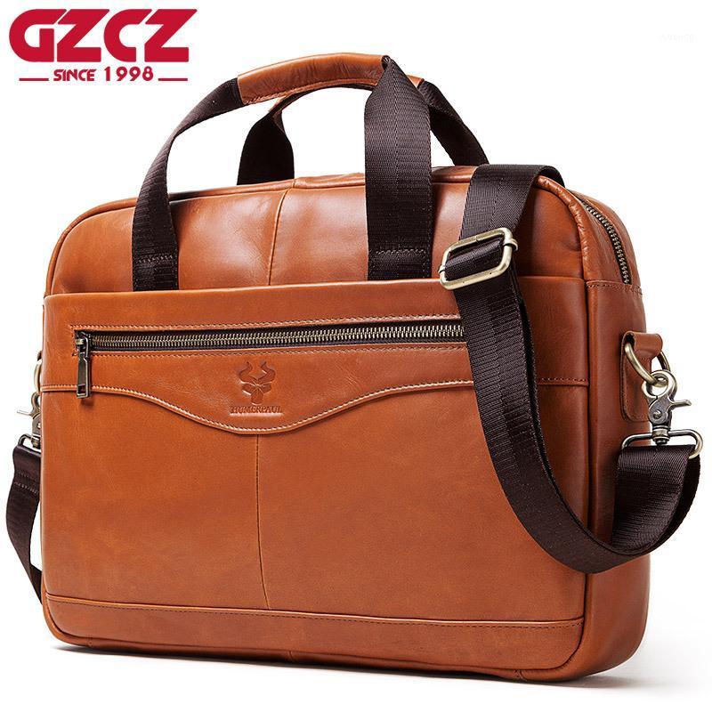 

Men Briefcases Lawyer Genuine Leather Handbag Vintage Laptop Briefcase Male Shoulder Bags multifunction Men's Bag Documents1, As pic