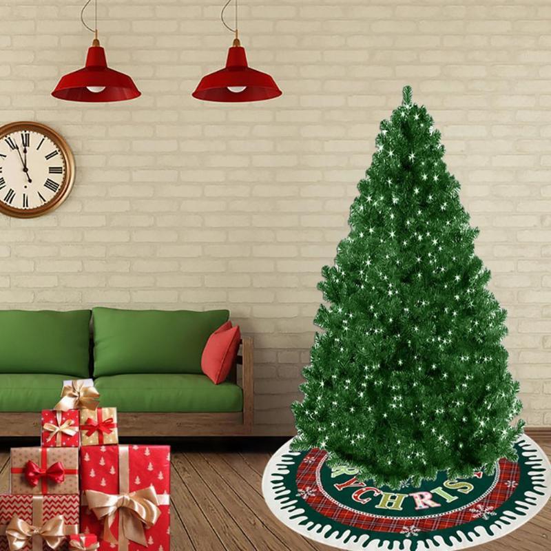 

Xmas Floor Mat Cover Home Party Decor Fashion Christmas Carpet Mat Cover Year Skirt Festival Floor New Supplies Tree Linen E3B3