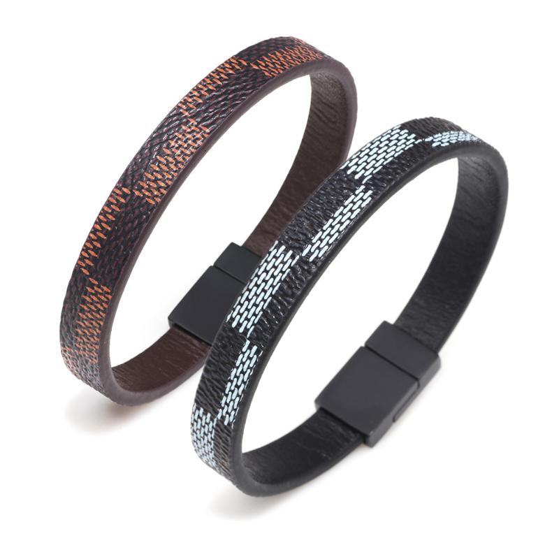 

Buckle Leather Bracelet, Magnetic Bangles for Men and Women