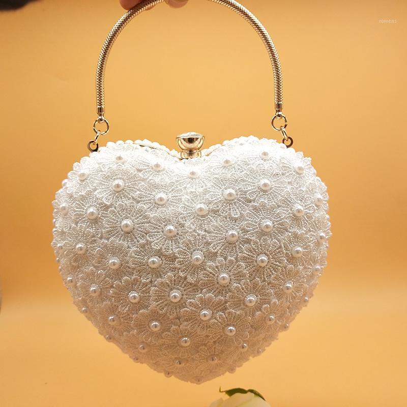 

BaoYaFang White Royal Blue Flower bags heart purse handbags Chain Shoulder bags Fashion Evening1, Black