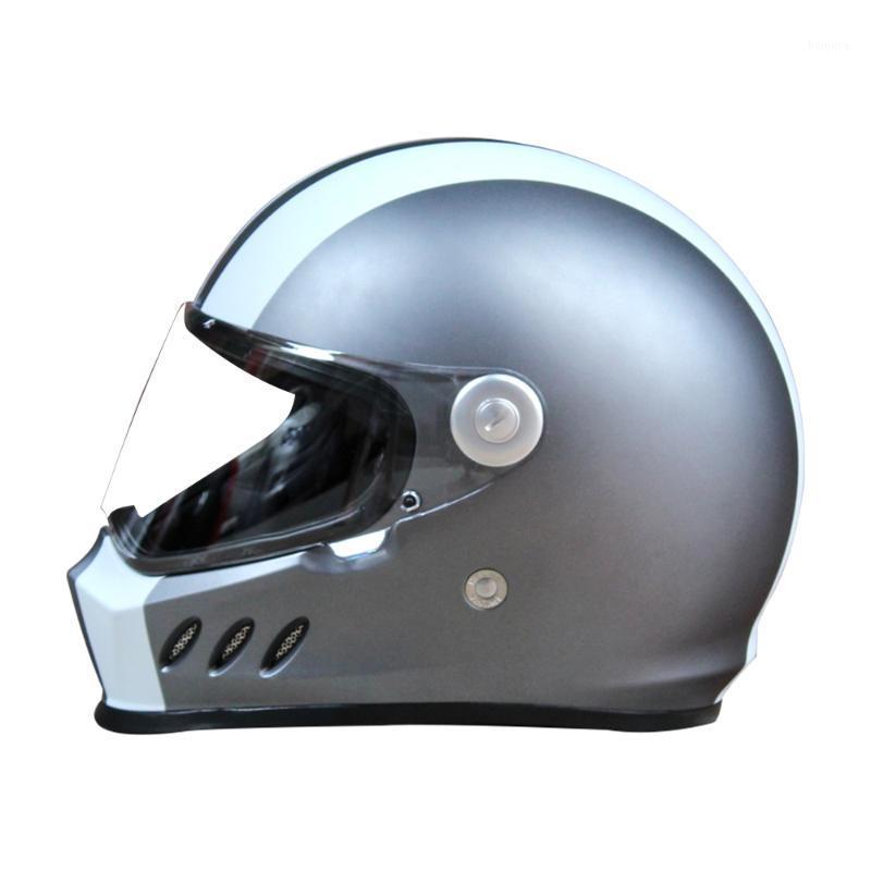 

Motorcycle Helmet Men Casque Moto Off Road Riding Motorbike Helmet Capacete De Moto Vintage Full Face Helmets ECE Certification1, 811-7 for 4 season