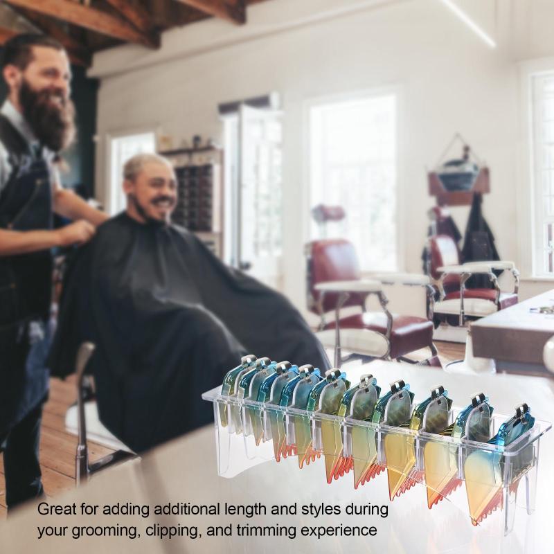 

10Pcs 1.5mm-25mm Hair Clipper Limit Comb Guide Barber Replacement Replacement for Electric Hair Clipper