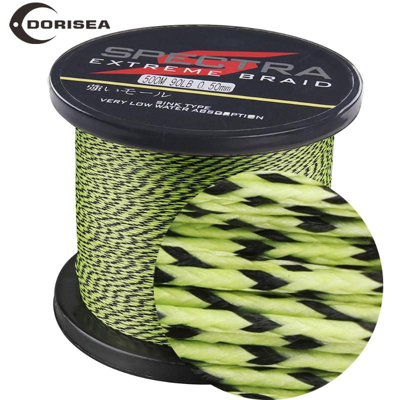

DORISEA 8 Strands 100M 300M 500M 1000M 1500M 2000M Spotted Color PE Multifilame Braided Fishing Line 6LBs -300LBs Fishing Wire