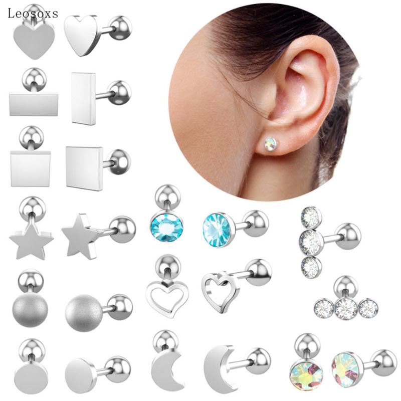 

Stud Leosoxs 2pcs Style Ear Bone Studs Exquisite Body Piercing Jewelry