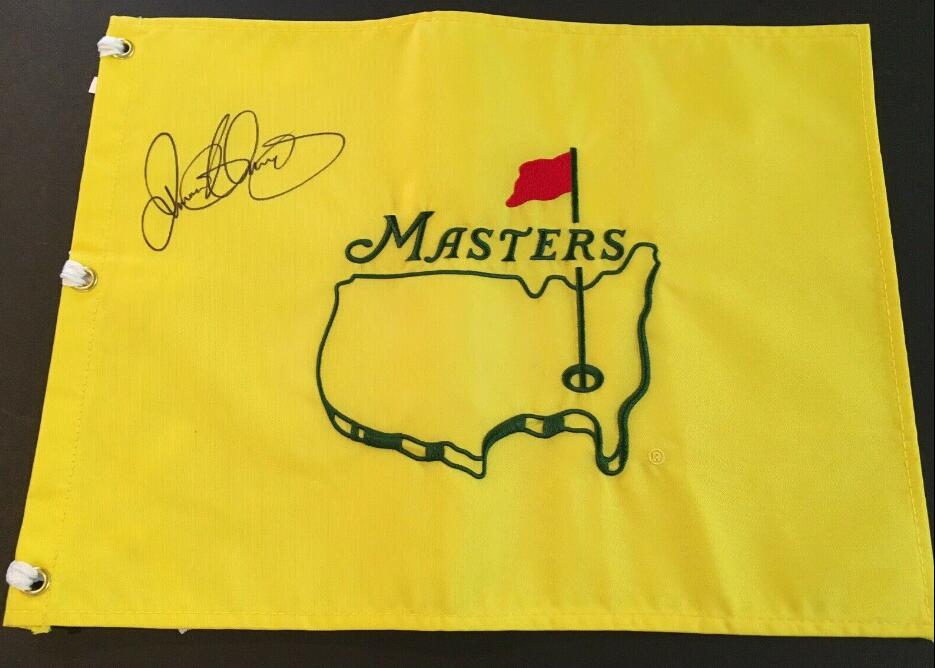

Rory Mcilroy collection signed signatured Autographed open Masters glof pin flag