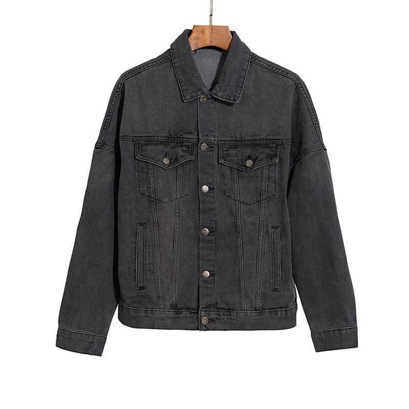 

2021 Mens Womens Designers Denim Jackets Men Casual Winter Coats Branded Fashion Mans Jacket Stylist Outwear Clothes Top, Black