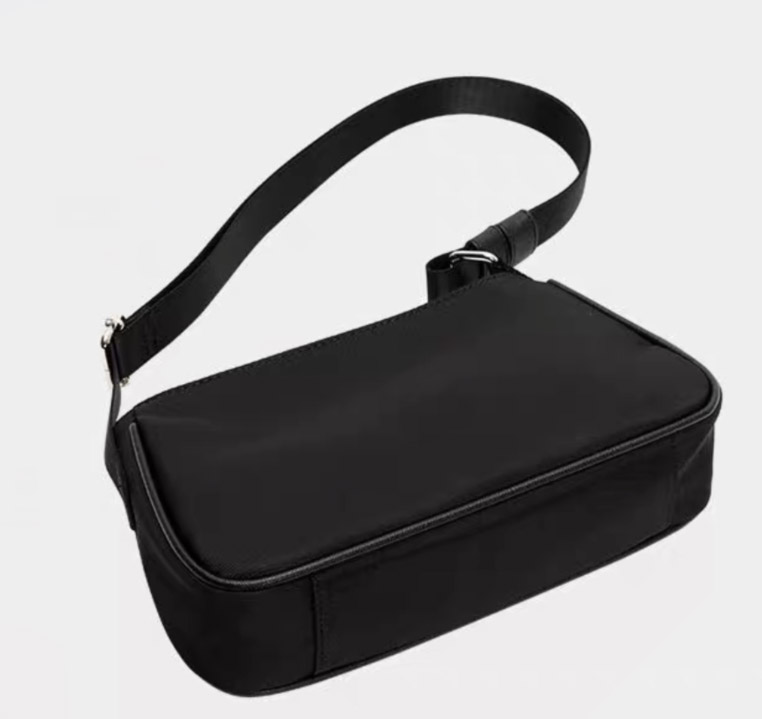 

HBP Bag lady's new casual versatile one-shouldered dark baguette underarm bag, Black