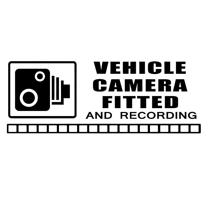 

15*5.6cm REVERSE Warning Stickers CCTV Video Camera Recording Car Vehicle Window Sign Vinyl Decals Car Accessories, Color